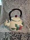 Franciscan Ware Porcelain Hot Water Teapot In The Apple Pattern With Apple Top