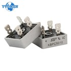 2pcs 5pcs Metal Case Single Phase Diode Bridge Rectifier Kbpc5010 50a 1000v Us