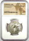 Pamphylia Side Ar Tetradrachm Silver Greek Athena Coin 100 Bc - Ngc Choice Vf