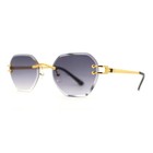 Men Sunglasses Gold Gradient Lens Eye Glasses Metal Frame Hip Hop Fashion Migos