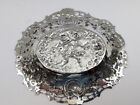 Antique Openwork  800 Silver Miniature Bowl   Dish   Basket German Sterling