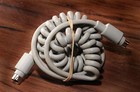Vintage Mac apple Keyboard Coiled Cable-stretches 3 -5 5  Ft   590-0361-b 