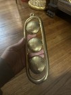 Vintage Brass Seashell Wall Decor Piece Beach House Decor