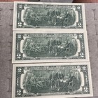 Set1976 Us Bicentennial Stamped  2 Dollar Bills Uncirculated  Notes Apr 13 1976