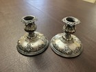 Wallace Sterling Silver Grande Baroque Candle Holder  Pair