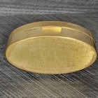 Vintage Max Factor Lipstick Case Mother Of Pearl Inlay Oval Gold Tone