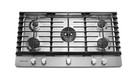 Kitchenaid 36-in 5 Burners Stainless Steel Gas Cooktop Kcgs556ess