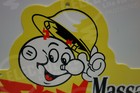 Reddy Kilowatt Massachusetts Electric Die Cut Sign Electrician Gift 10 5h X 16w