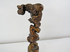 Vtg Antique Bronze Gog Amalgamated Brass Original Abstract Sculpture 7  Tall