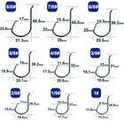50pcs Fishing Hooks Octopus Circle Hooks Offset Point Hooks For Live Cut Baits