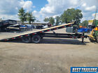 2025 Down To Earth 22ft 14k Deckover Power Tilt Single Car Wood Deck Carhauler
