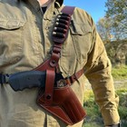 Leather Chest Holster For Taurus Public Defender 2  With Bullet Loops 