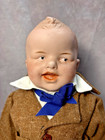 Antique Laughing Character Boy Doll By Gebruder Heubach With Side Glancing Eyes