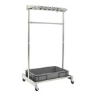 26 38 19 69 48 03in Mobile Mop Rack Cleaning Tool Cart Storage 440 92 Lbs