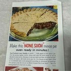 1954 Bordens None Such Mince Meat Original Vintage Print Ad