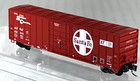 Micro-trains Z Scale 50  Rib Side Box Car Atchison  Topeka   Santa Fe 51100273