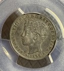 Puerto Rico 20 Centavos  1895-pg V  Madrid Mint  Alfonso Xiii  Pcgs Xf45