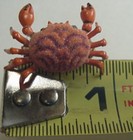 Crab Pin Realistic Miniature