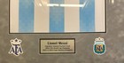 Lionel Messi Autographed Signed Suede Framed Jersey World Cup Argentina Beckett