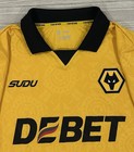 Sudu 2025 26 Wolverhampton Wanderers Home Soccer Jersey Men   s Size Medium