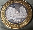 Four Queens Freemont St    Vegas  10 Gaming Token  Hotel Casino 999 Fine Silver 