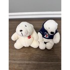 Vintage 1993 Coca-cola Polar Bear Plush Set Of 2