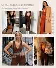 Women s Tummy Control Sleeveless Yoga Jumpsuit Romper Bodycon Plus Size Stretch