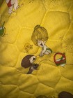Handmade Patchwork Little Lovables Baby Or Kids Blanket  quilt 43x45 Vintage 70s