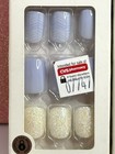 Kiss Impress No Glue Press-on Nails Manicure Short Squoval Blue Lot Of 3