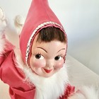 Vintage Pink Pixie Elf Doll Kitsch Christmas Retro Holiday Decor Mid Century 13   