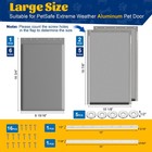 3-flap Large Insulated Dog Door Flap For Petsafe Pac11-11039  Smoky