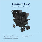 Graco Stadium Duo Click Connect Tandem Double Pushchair stroller  Car Seat Comp