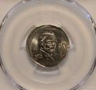 1975-mo Mint Error 20c Pcgs Grade Ms62 Struck 10  Off Center  Shield Nfc Holder