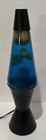 Lava Lamp Vintage Blue With Black Base Lava Light 16    Tall 1999 Vintage Retro