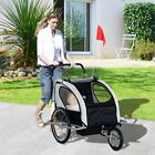 Double 2-seat Kids Bicycle Bike Cargo Trailer   Stroller Jogger Cart Storage