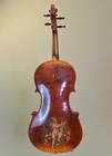 Vintage 1920s Full Size 4 4 Violin German Trade Violin W  Cherubic Decoration