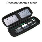 Black Eva Hard Shell Pencil Case Stylus Pen Holder Earphone Storage Pouch Bag