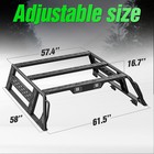 16 7  1000lbs Overland Bed Racks Truck Cargo Carrier For 05-2023 Toyota Tacoma