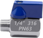 1 4  Mini Ball Valve  316 Stainless Steel Female X Male Npt Thread Shut-off Valv