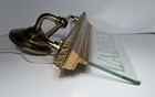 Antique Ladies Brass   Etched Glass Light Up Sign 1915