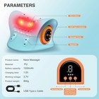 Hugterra Neck Massager 2025  Neck And Shoulder Relaxer With Heat  3 Modes  Porta