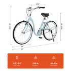 Viribus New Womens Beach Cruiser Bike 24  26   Adjustable Saddle   Handlebar