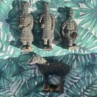  4  Terracotta Warriors Ancient China Dynasty Qin Statues Collectible Figurines 