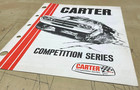 Vtg Carter Competition Series Thermo-quad Carburetor Fuel Pump Brochure