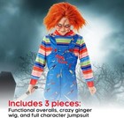 Kids Chucky Costume   Wig Boys Horror Doll Killer Suit Halloween 4 - 14 Yrs