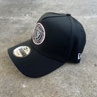 Inter Miami Mls Soccer New Era Black A-frame 9forty Adjustable Hat Cap Snapback