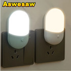 Bedside Lamp Night Light Eu Us Plug Led Night Light Ac220v Bedroom Lamp Gift For