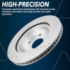 Rear Drilled Brake Rotors For 2012 - 2020 Ford F-150 F150 6-lug -vented