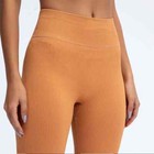 Ribbed Yoga Pants High Waisted Gym Leggings Sport Women Fitness Seamless Female