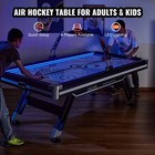 89  Air-powered Hockey Table W  Led Lights  120v Motor   Electronic Scoring